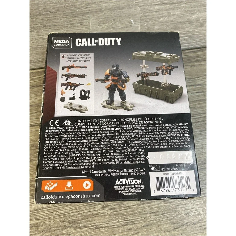 Mega Construx Call of Duty Firebreak Weapon Crate Set Krystof Hejek Figure New